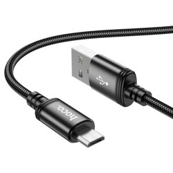 Кабель USB microUSB 1m HOCO X89 2.4A MAX черный